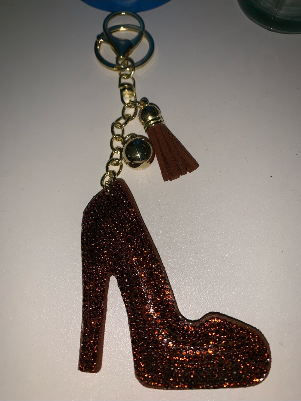 Crystal High Heel Shoe purse/bag charm Keychain